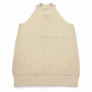 LOFT Women's Cream Textured Knit Sleeveless Sweater Size Small EUC